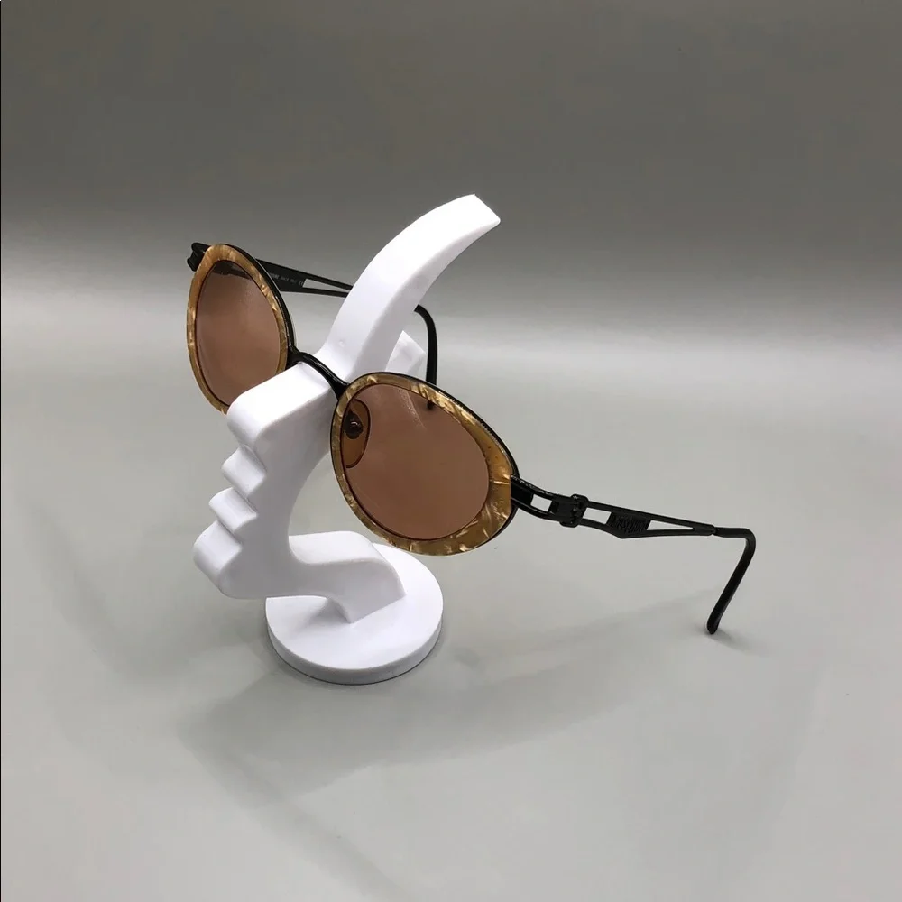 Moschino MM3020-S vintage FRAMES ONLY metal oval unisex WIDE FIT mop like frame.